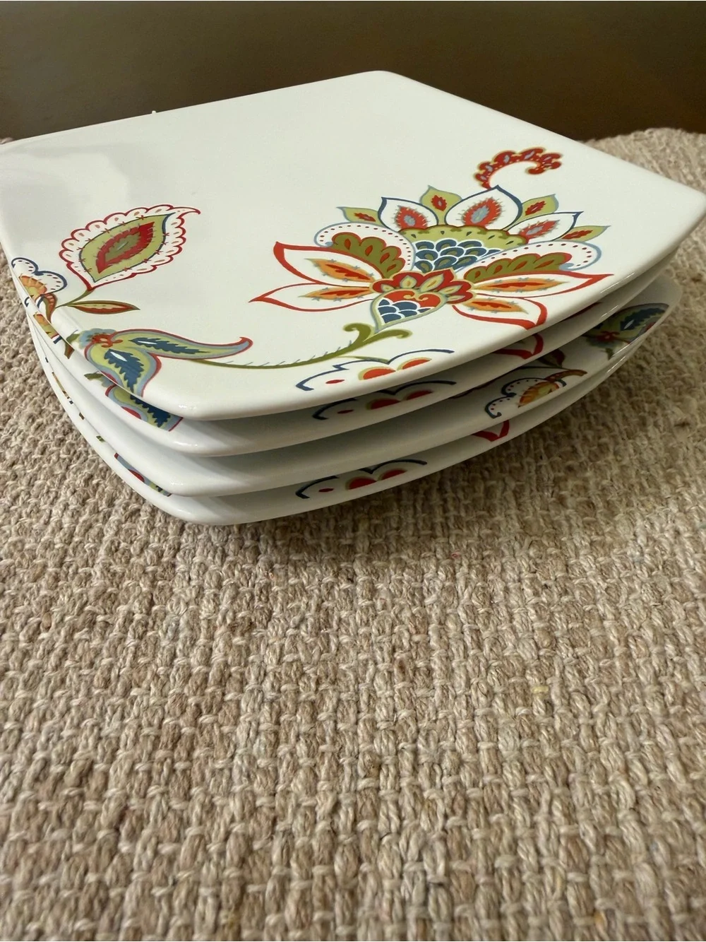 222 Fifth Set/4 Porcelain Appetizer Plates